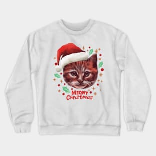 Meowy Christmas Crewneck Sweatshirt